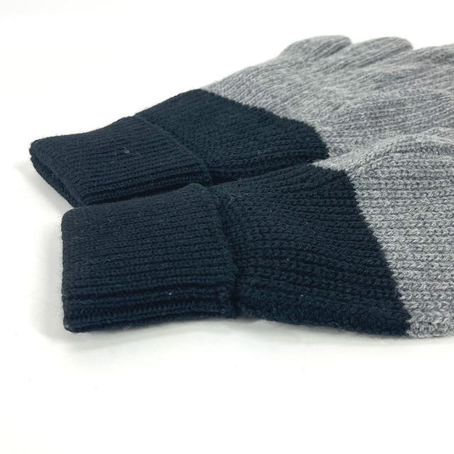 Dior Dior 213MG01AT481 Logo CD Bicolor Accessories gloves wool Black/gray - view 4