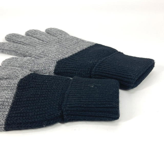 Dior Dior 213MG01AT481 Logo CD Bicolor Accessories gloves wool Black/gray - view 5