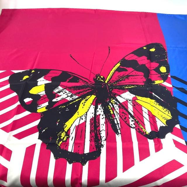 Dior Dior 22ANP090I610 Butterfly butterfly Scarf silk pink/blue - view 3