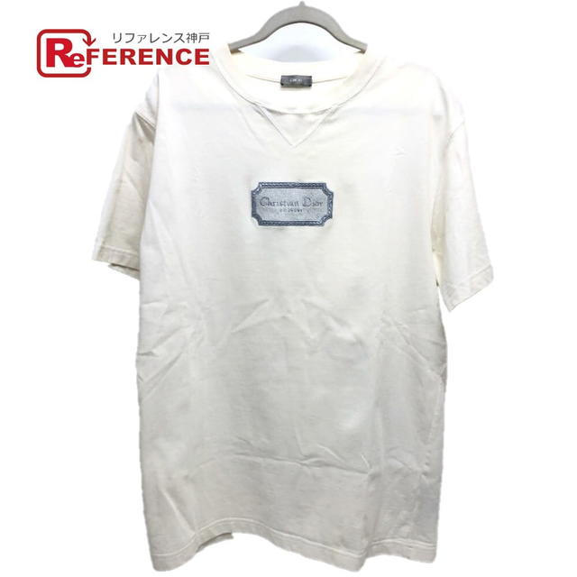 Dior Dior 243J685B0 logo embroidery Apparel Tops Short Sleeve T-Shirt cotton White - view 1