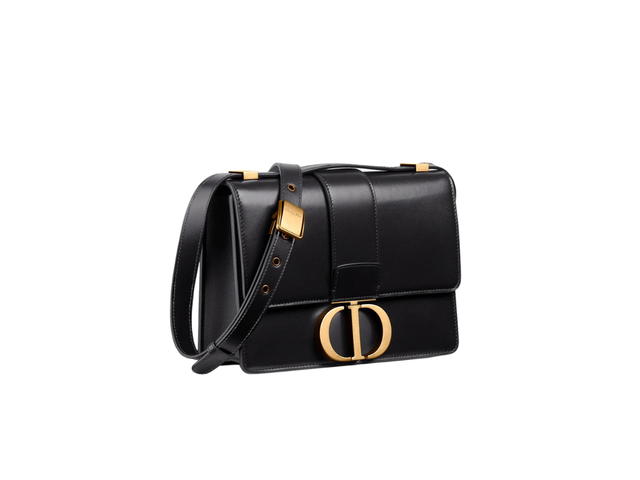 Dior Dior 30 Montaigne Bag In Calfskin With Gold Hardware Black Box - view 3