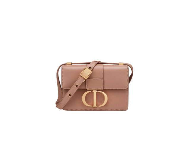 Dior Dior 30 Montaigne Bag Micro In Rose Des Vents Box Calfskin With Gold-finish Metal - view 1