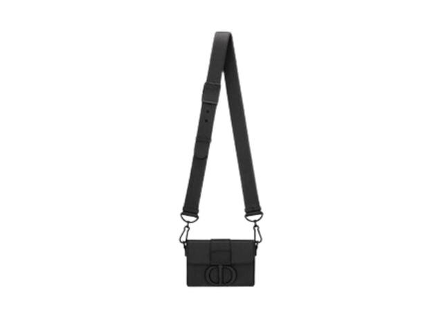 Dior Dior 30 Montaigne Box Bag In Black Ultramatte Grained Calfskin - view 4