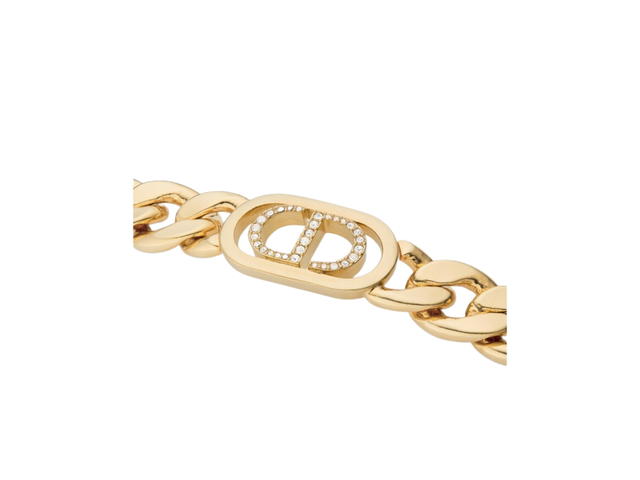 Dior Dior 30 Montaigne Bracelet In CD Signature White Crystal With Gold-Finish Metal - view 2