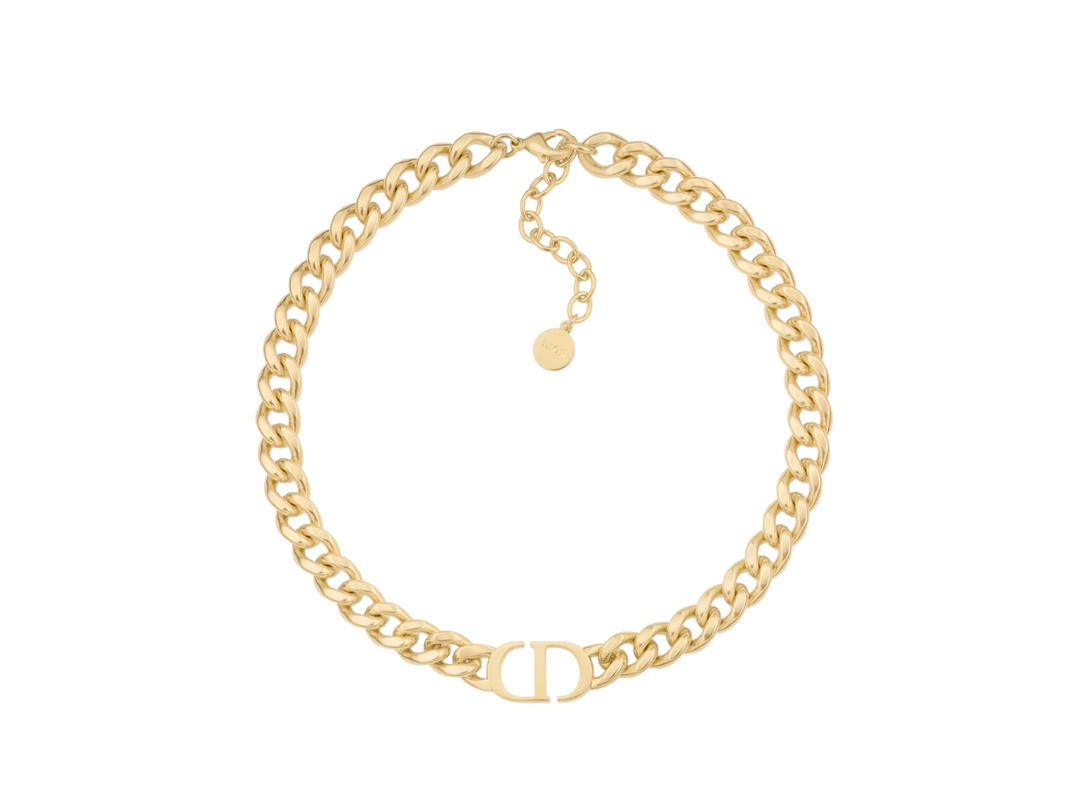 Dior Dior 30 Montaigne Choker In Gold-Finish Metal