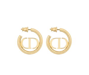 Dior 30 Montaigne Earrings In Gold-Finish Metal With Push Clasp