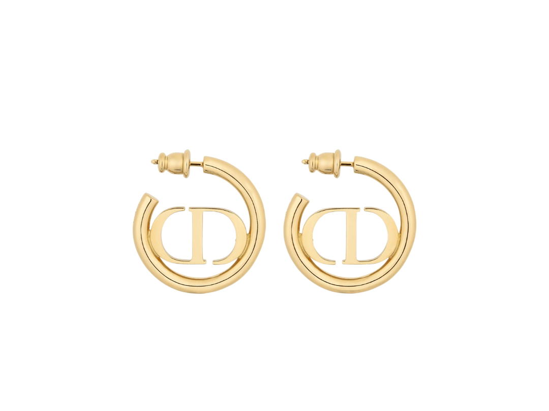 Dior Dior 30 Montaigne Earrings In Gold-Finish Metal With Push Clasp