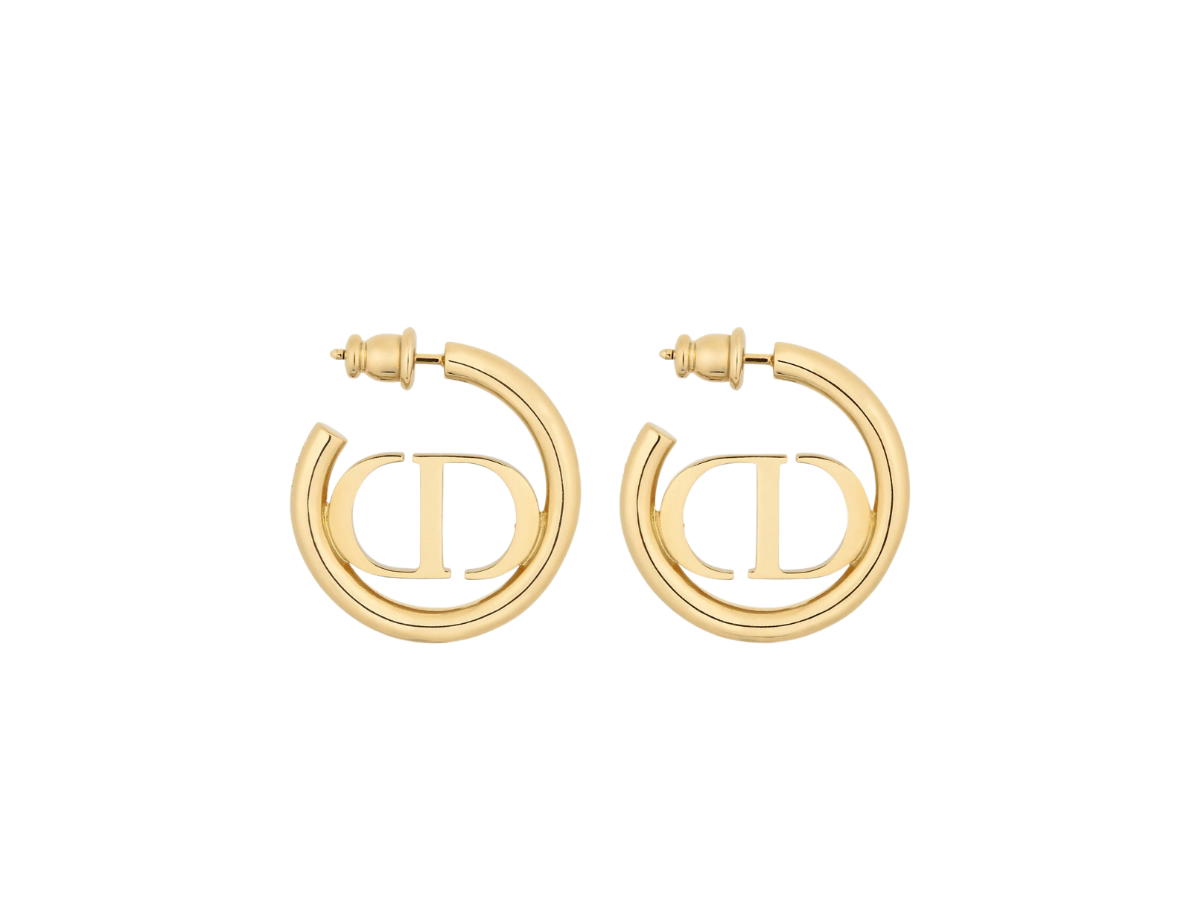 Dior Dior 30 Montaigne Earrings In Gold-Finish Metal With Push Clasp