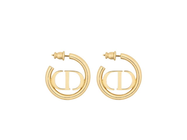 Dior Dior 30 Montaigne Earrings In Gold-Finish Metal With Push Clasp - view 1