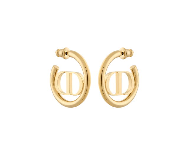 Dior Dior 30 Montaigne Earrings In Gold-Finish Metal With Push Clasp - view 2
