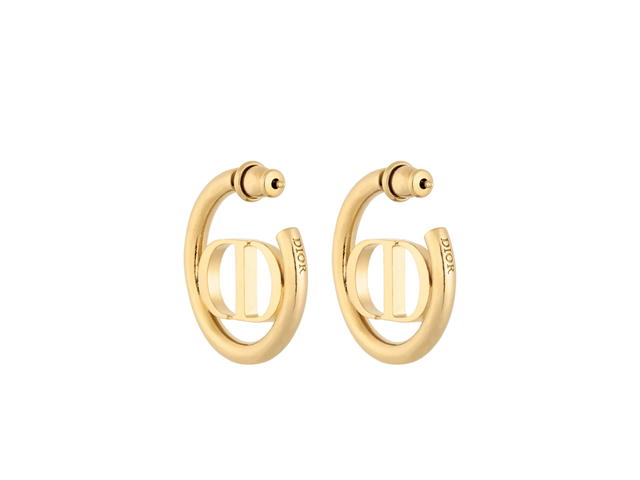 Dior Dior 30 Montaigne Earrings In Gold-Finish Metal With Push Clasp - view 3