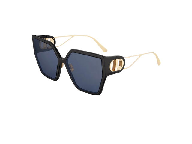 Dior Dior 30montaigne Bu Black Butterfly Sunglasses In Black Acetate Frame With Blue Lenses - view 2