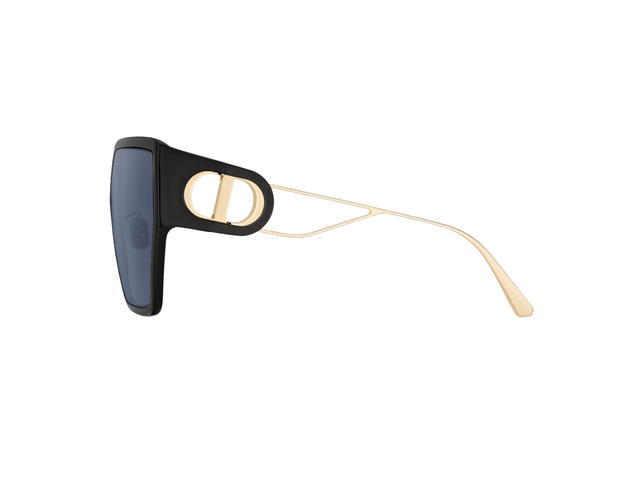 Dior Dior 30montaigne Bu Black Butterfly Sunglasses In Black Acetate Frame With Blue Lenses - view 3