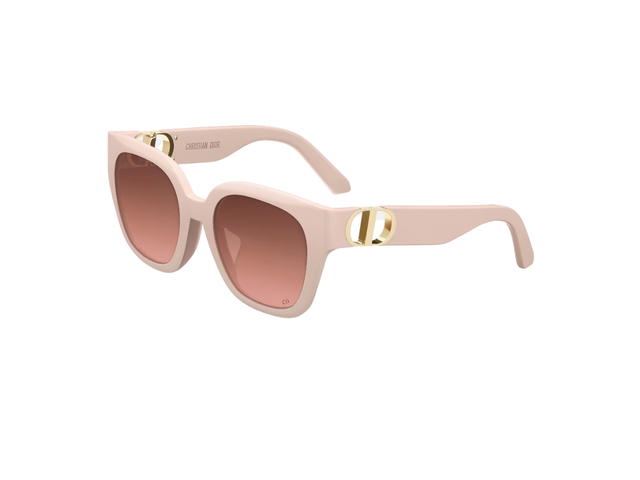 Dior Dior 30montaigne S10F Square Sunglasses In Beige-Pink Acetate Frame With Gradient Brown-To-Pink Lenses - view 2