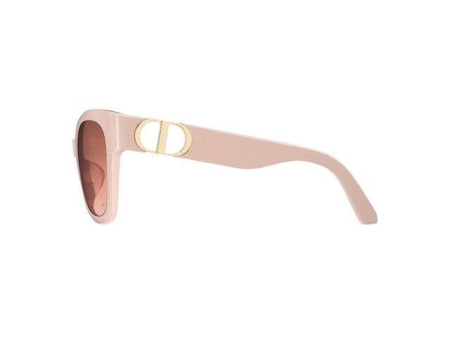 Dior Dior 30montaigne S10F Square Sunglasses In Beige-Pink Acetate Frame With Gradient Brown-To-Pink Lenses - view 3