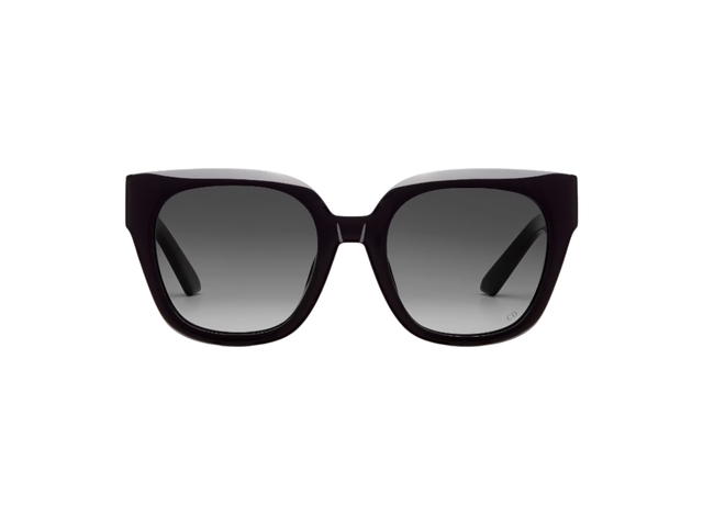 Dior Dior 30montaigne S10F Square Sunglasses In Black Acetate Frame With Gradient Gray Lenses - view 1