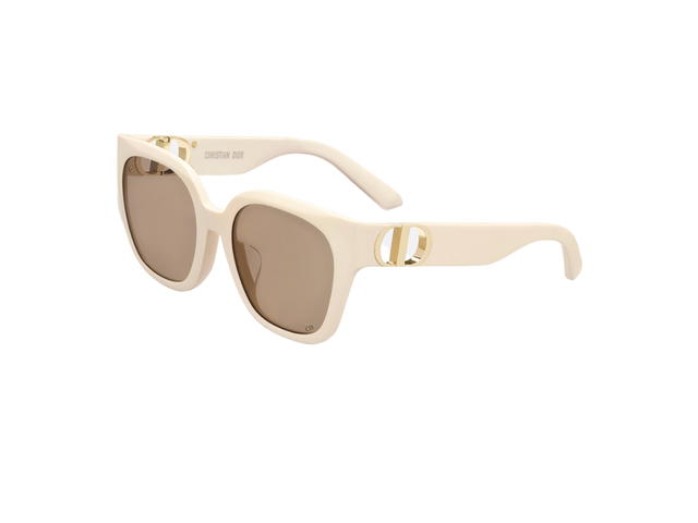 Dior Dior 30montaigne S10F Square Sunglasses In Latte Acetate Frame With Beige Lenses - view 2