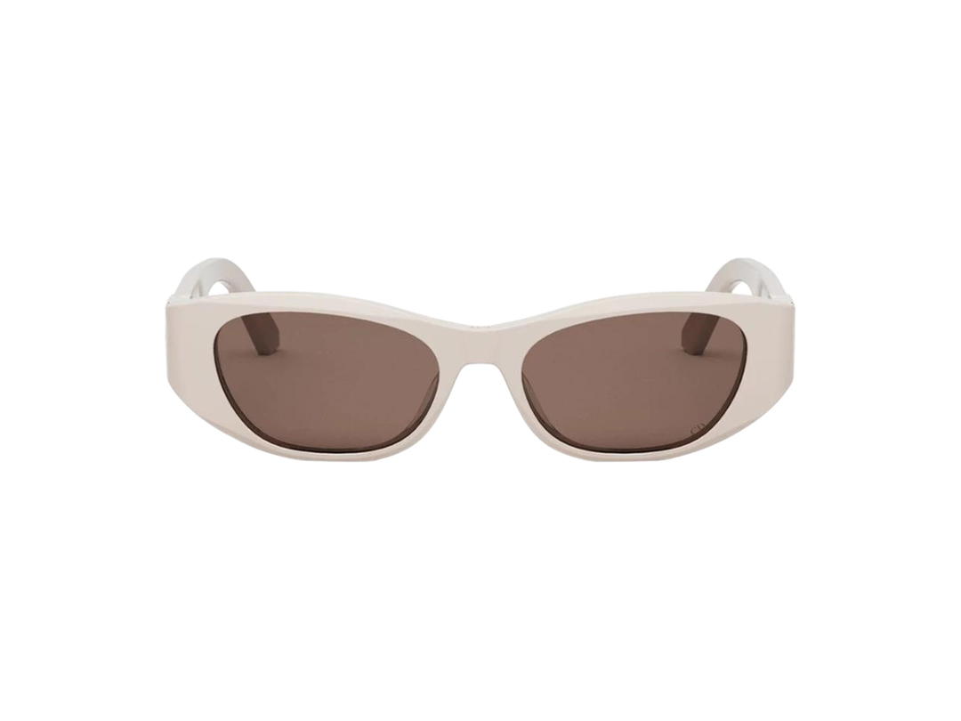 Dior Dior 30montaigne S9U Butterfly Sunglasses In Pink Oval Acetate Frame Brown Lenses