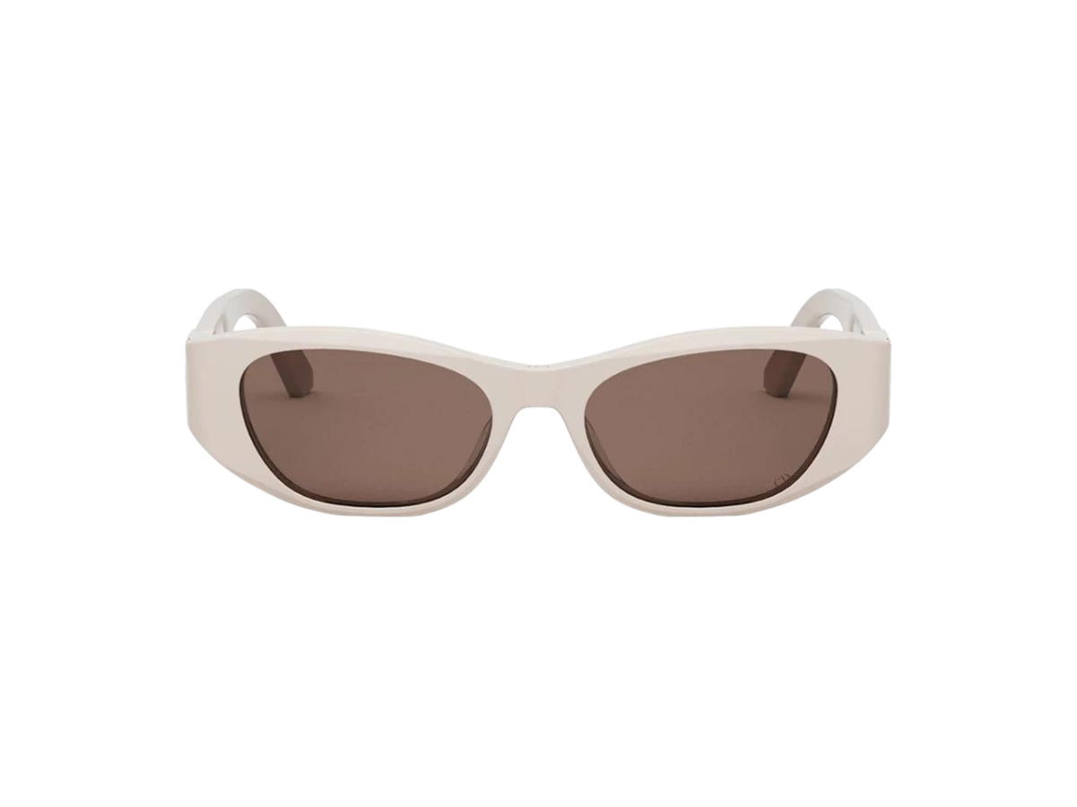 Dior Dior 30montaigne S9U Butterfly Sunglasses In Pink Oval Acetate Frame Brown Lenses