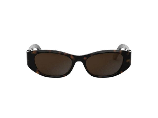 Dior Dior 30Montaigne S9U In Havana Acetate Frame-Black CD Signature With Brown Lenses - view 1
