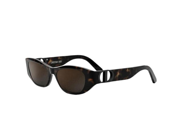 Dior Dior 30Montaigne S9U In Havana Acetate Frame-Black CD Signature With Brown Lenses - view 2