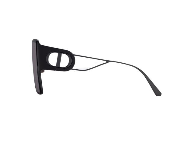 Dior Dior 30Montaigne SU In Oversized Black Square Sunglasses With Gray Shaded Lenses - view 3