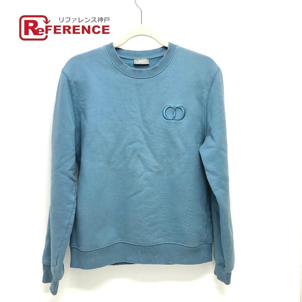 Dior Dior 943.J612A0531 CD icon Crew neck sweatshirt trainer cotton blue