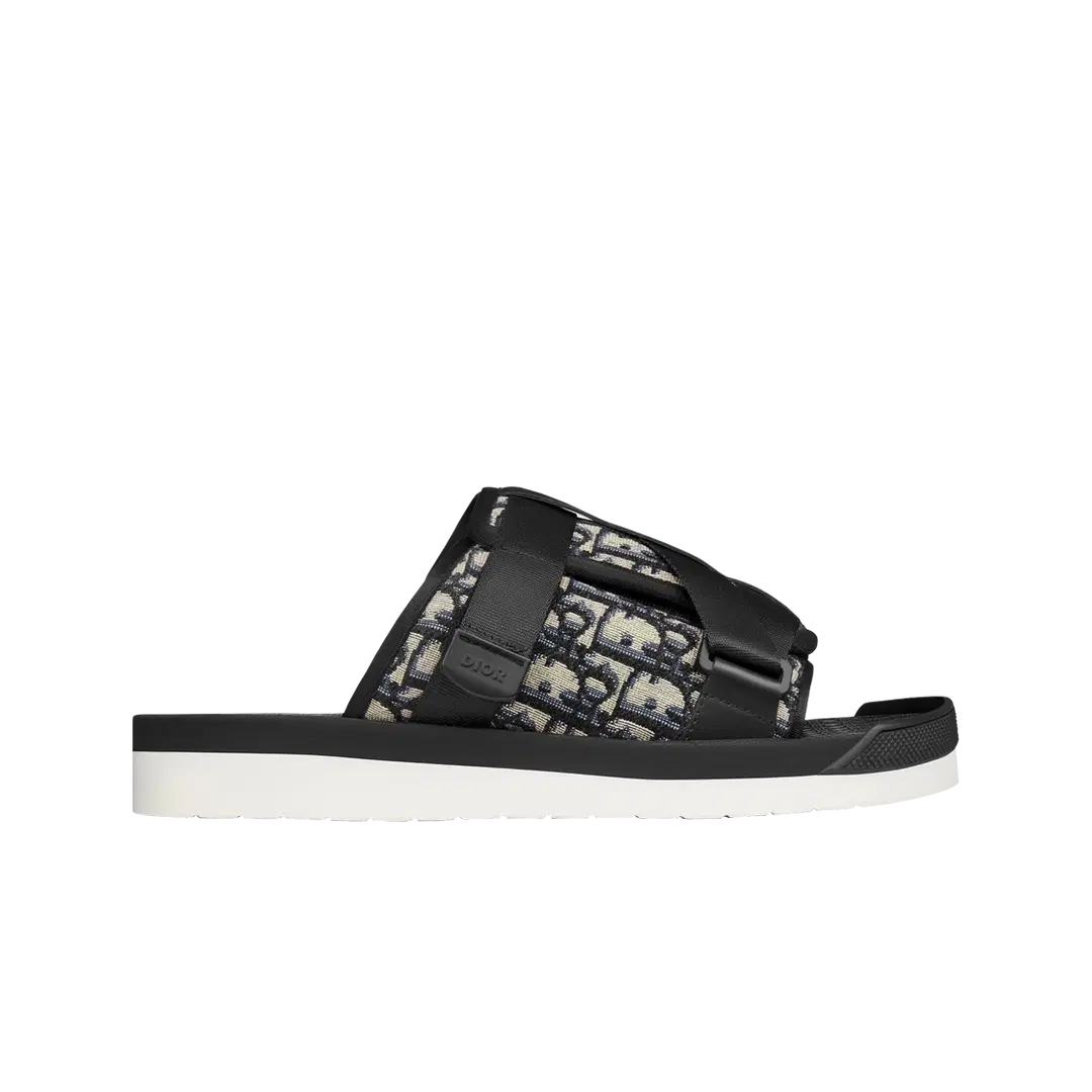 Dior Dior Alpha Sandal Beige & Black Dior Oblique Jacquard