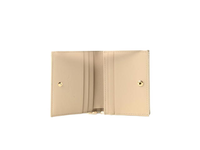 Dior Dior Amour Lady Dior Card Holder In Metallic Lambskin Cannage Gold - view 2