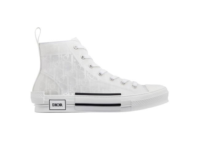 Dior Dior B23 High Top Sneaker White Dior Oblique Canvas - view 1