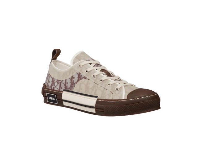 Dior Dior B23 Low-Top Sneaker Coffee Oblique Canvas - view 2