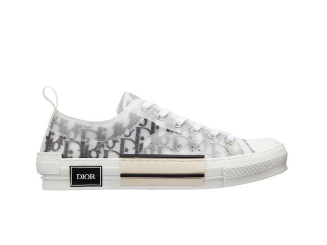 Dior Dior B23 Low-Top Sneaker White and Black Oblique Canvas - view 1