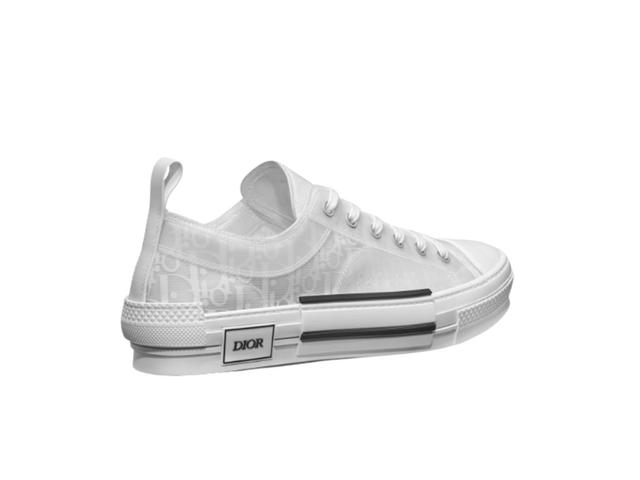 Dior Dior B23 Low-Top Sneaker White Oblique Canvas - view 3