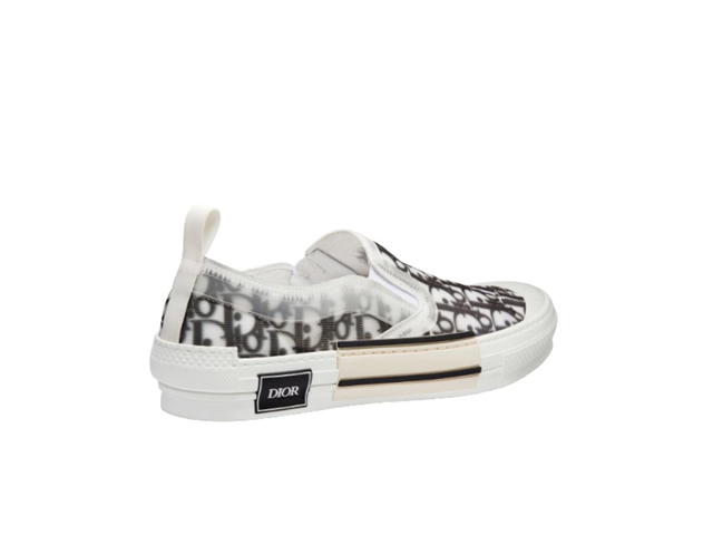 Dior Dior B23 Slip-On Sneaker Black and White Oblique Canvas - view 3