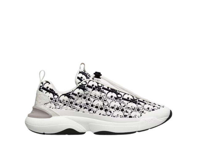 Dior Dior B24 Sneaker White And Black Dior Oblique Technical Fabric - view 1
