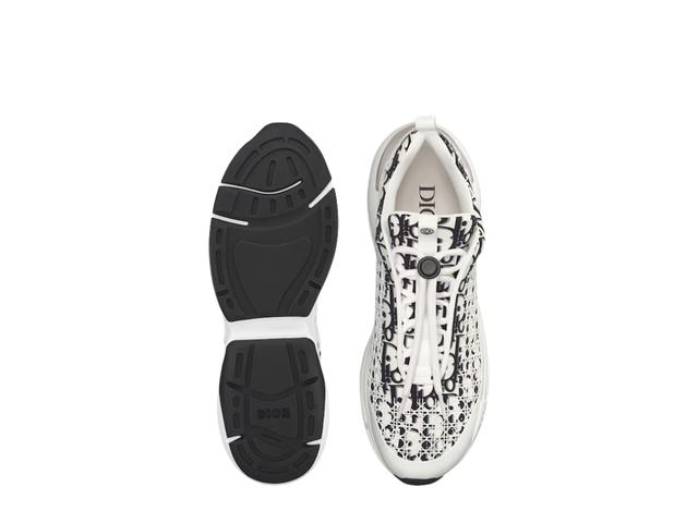 Dior Dior B24 Sneaker White And Black Dior Oblique Technical Fabric - view 4