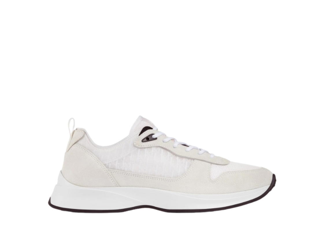 Dior Dior B25 Runner Sneaker White Oblique Suede