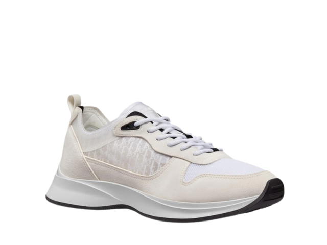 Dior Dior B25 Runner Sneaker White Oblique Suede - view 2