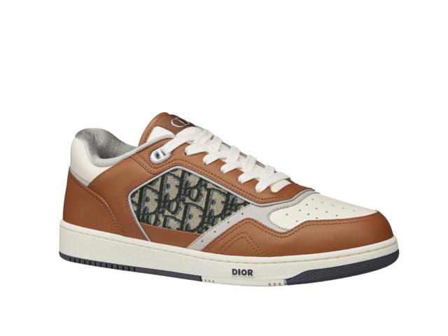 Dior Dior B27 Low-Top Sneaker Beige and Black Dior Oblique Jacquard Brown Cream - view 2
