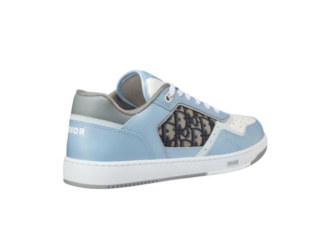 Dior Dior B27 Low-Top Sneaker Beige and Black Oblique Jacquard Light Blue White Gray - view 3