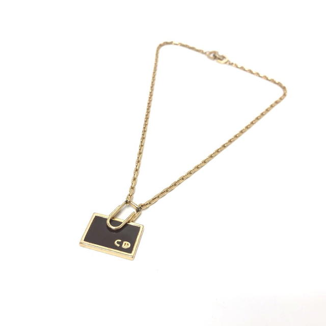 Dior Dior Bag motif Chain Necklace Gold Plated Gold - view 3