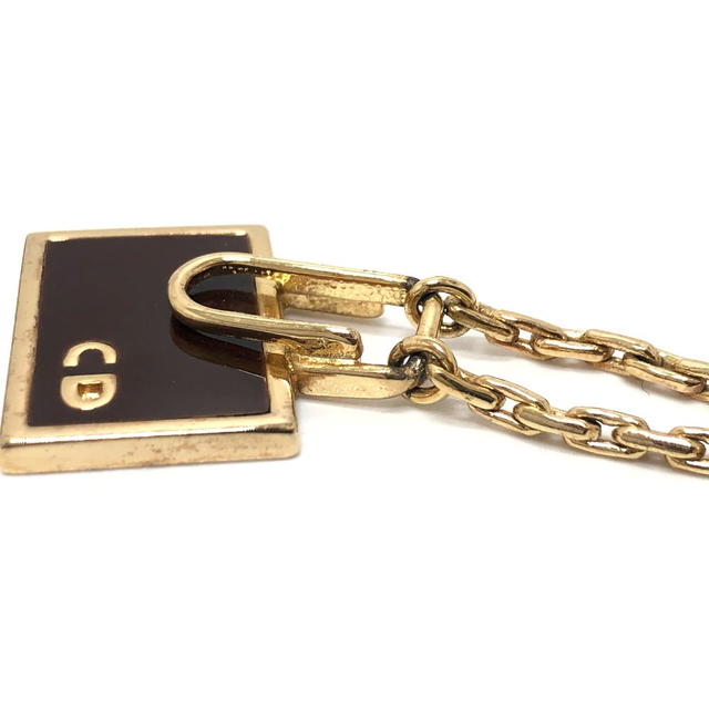 Dior Dior Bag motif Chain Necklace Gold Plated Gold - view 4