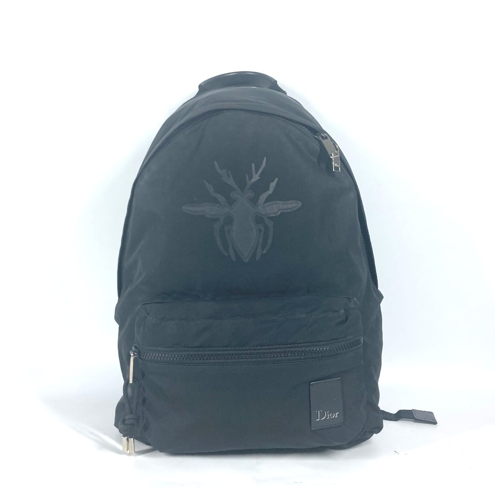 Dior Dior Bee bee logo backpack bag Backpack Nylon Black