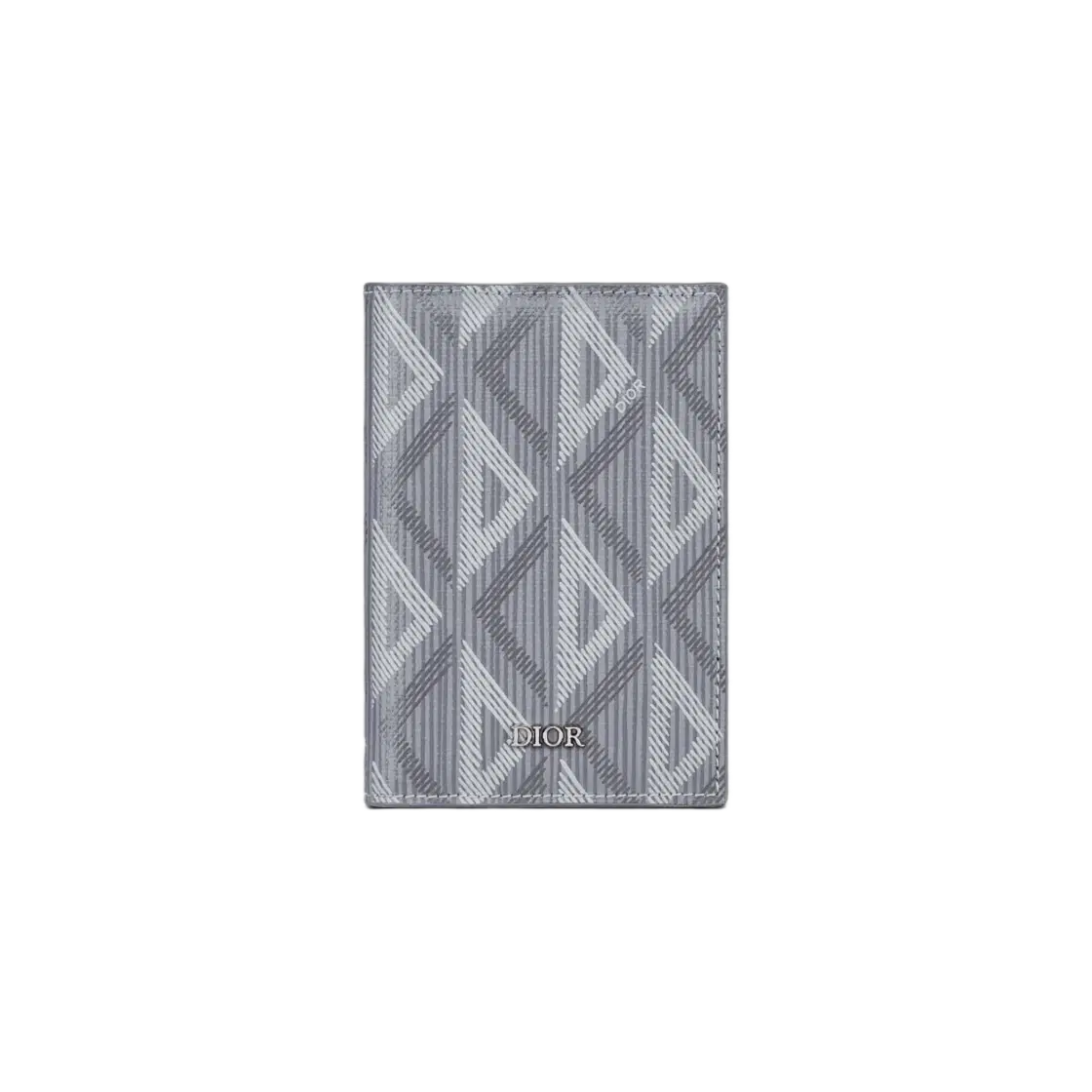 Dior Dior Bi Fold Card Holder Dior Gray CD Diamond Canvas