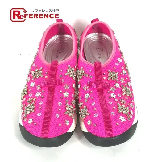 Buy Dior Bijoux Rhinestone Flower Shoes shoes sneakers mesh pink at Sasom – Authentic and Ready to Ship