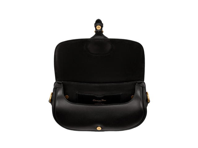 Dior Dior Bobby East-West Bag In Black Box Calfskin With Gold-Finish Metal Hardware - view 3