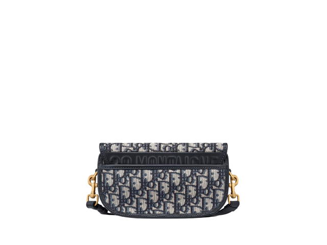 Dior Dior Bobby East-West Bag In Blue Dior Oblique Jacquard With Gold-Finish Metal Hardware - view 2
