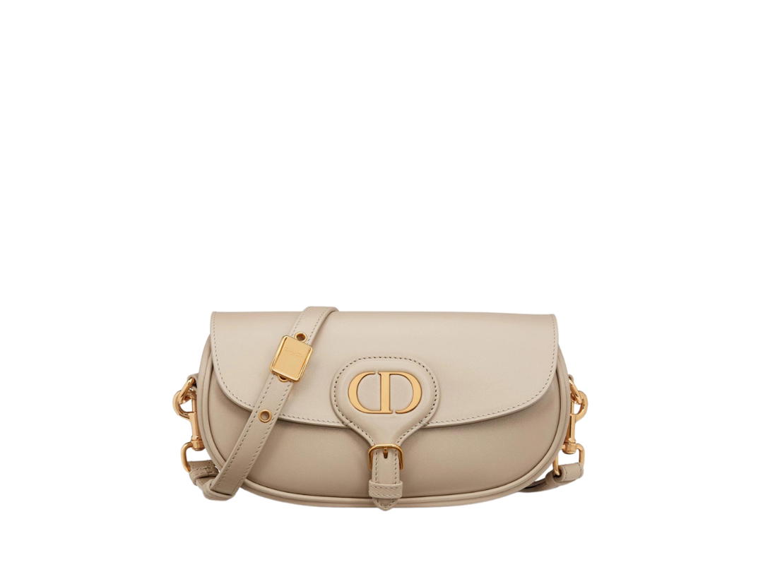 Dior Dior Bobby East-West Bag In Sand-Colored Box Calfskin With Gold-Finish Metal Hardware