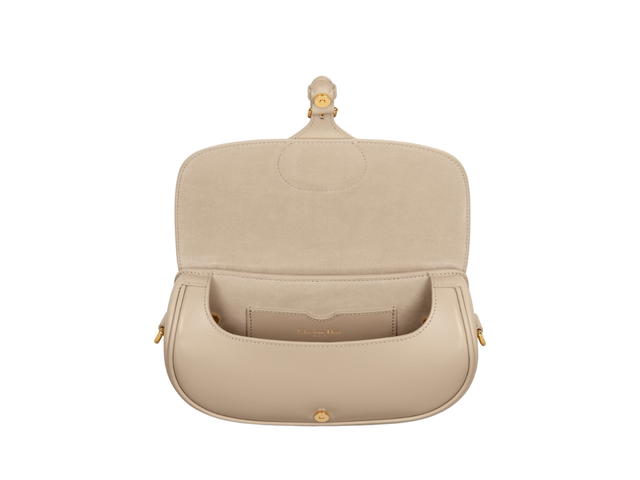 Dior Dior Bobby East-West Bag In Sand-Colored Box Calfskin With Gold-Finish Metal Hardware - view 3