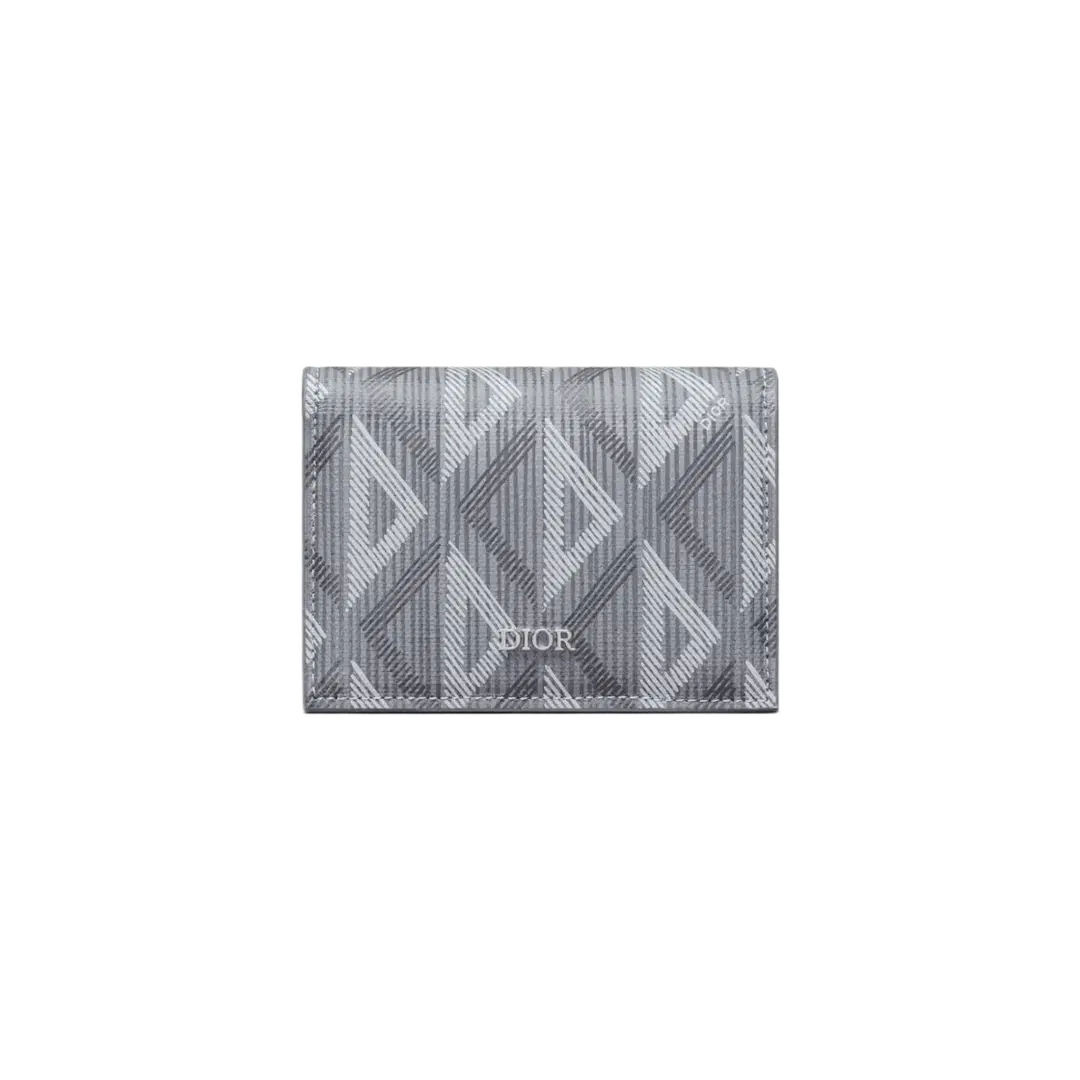 Dior Dior Business Card Holder Dior Gray CD Diamond Canvas